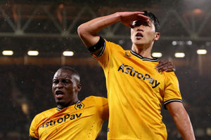 Hwang Hee-Chan salutes (Getty)