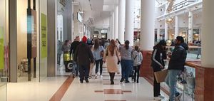The Merry Hill Centre was a busy place on Boxing Day