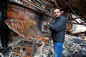 Rishi Garg, who is worried for the future after his four units were destroyed in the huge fire off Upper Villiers Street, Wolverhampton.