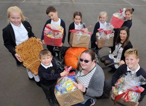 St Peter’s C of E Primary School collected food donations for the Telford Crisis Support charity as part of its harvest festival