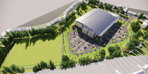 New artists impressions of the planned aquatics centre in Smethwick