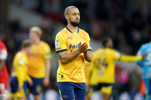 Kemar Roofe has been without a club since leaving Derby County in May. He played just 100 minutes for the Rams. (Image by PA)