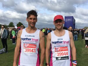 Supporting image for story: Running gardeners raise £1,000 