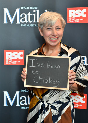 Sarah Moyle at the premiere of Matilda The Musical at Birmingham Hippodrome. Photo by: Simon Hadley