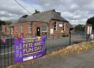 Bomere Heath Village Hall ready for the festivities