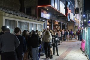 Birmingham city centre was busy with revellers on Wednesday evening. Photo: SnapperSK