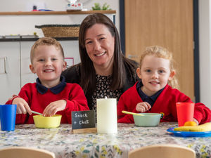 Supporting image for story: Fuelling futures: Homebuilders gift Stafford pupils donation to breakfast club