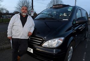 Taxi drivers protested at Wolverhampton Science Park 