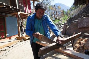 Hopeful - Janak Shrestha has learnt carpentry skills