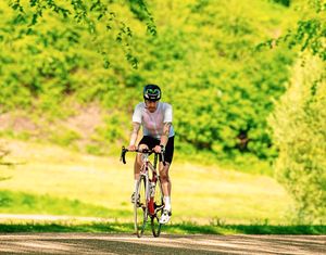 Cycling in Shrewsbury's Quarry Park