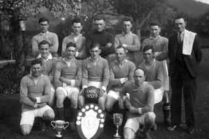This fabulous photograph of Craven Arms footballers in the 1932 and 1933 season was brought into our Ludlow office by Mrs Gill Potts. It belonged to her late father Mr George Davies, a gamekeeper, born between Onibury and Craven Arms, at Wettleton Hill. He did play football when he was young but is not on this picture. So, does anyone recognise a familiar face in this line-up?