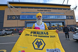 Manny Singh Kang completed 187 kilometres and more than 275,000 steps over two days of walking