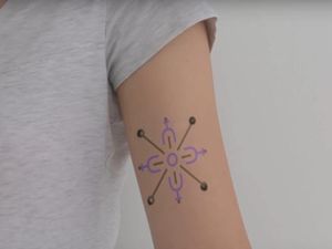 Supporting image for story: Scientists have created smart tattoos that track your health