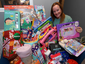 Caroline Wootton was appealing for items for the Christmas hampers earlier this year