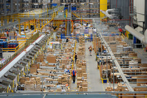The vast Amazon warehouse at Rugeley