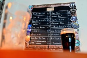 The board on the wall tells the tale of what wonders lie beneath