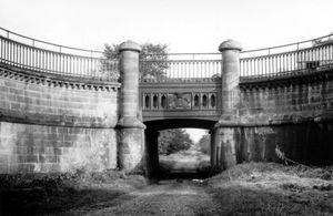 Duke's Drive, Kynnersley – this ornamental iron aqueduct was demolished in 1967