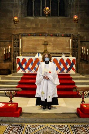 Rev. Lisa Mitchell spoke of her great joy and excitement of becoming a priest