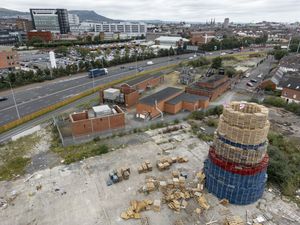 Supporting image for story: Concern after loyalist bonfire in Belfast sited close to electricity substation