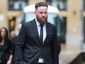 Andrew Johnston arriving at Southwark Crown Court