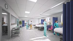 An artist's impression of the recovery area in the new hub. Picture: AHR Architects Ltd.