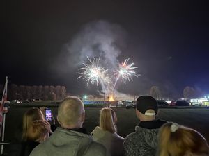 Fireworks lit up the night sky over Shrewsbury. Picture: Rhea Alton