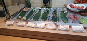 For those fancying a taste of something different, there are options like sushi