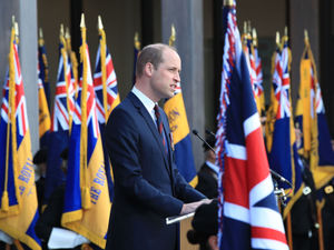 Supporting image for story: D-Day 75: Prince William at National Memorial Arboretum - with pictures and video