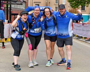 Elizabeth Rees-Gilbert, Sue Thomas, Charlotte Birch and Dave Westhead from Chase Harriers.