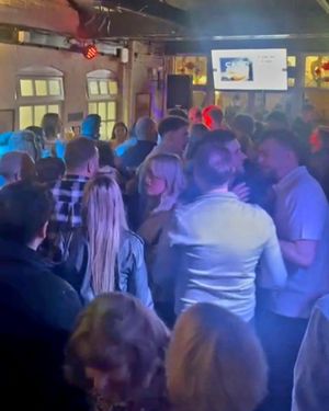 Getting lost in the crowd at the Kings Head Lichfield