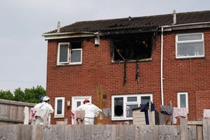 The blaze caused severe damage to the house