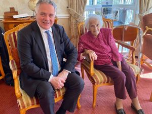 Supporting image for story: MP hails 'inspirational' Llangollen resident Mary as she celebrates 100th birthday 