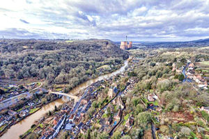 The power station sits in the Ironbridge Gorge