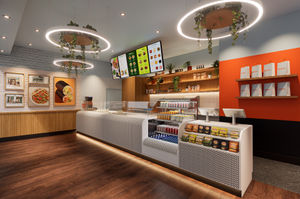 CGI images of the new SushiDog store