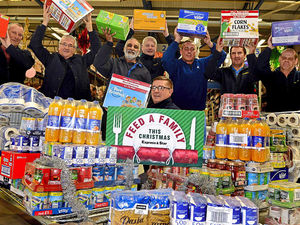Supporting image for story: Feed a Family This Christmas: Generous Goodyear staff donate £500 of food