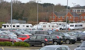 The travellers left piles of rubbish bags behind when they left