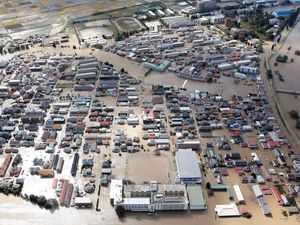 Supporting image for story: 'Our hotel was shaking': Japan typhoon has Shropshire rugby fans locked down