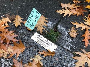 Supporting image for story: This is the Mary Lou Beatty Memorial Park – and it’s very, very, very small