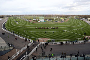 A general view of runners and riders during the Goffs UK Nickel Coin Mares' Standard Open National Hunt Flat Race during Liverpool NHS Day of the 2021 Randox Health Grand National Festival at Aintree Racecourse, Liverpool. Pic: David Davies/PA Wire for the Jockey Club