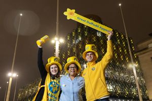 LtoR: Marie Curie colleagues Rachel Nash, Annie Wade & Ben Thomas 