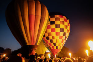 Oswestry's Balloon Festival returned over the weekend. Picture: Graham Mitchell.