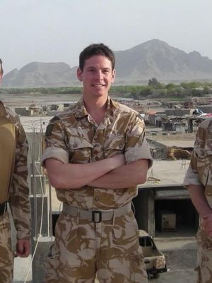 A young Alex Ballinger in his Army days