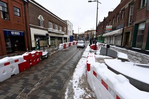 Barriers are in place along Princess Street