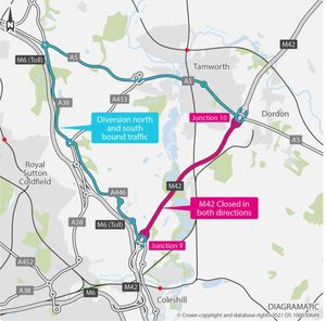 A clearly signed diversion route will be in place over the festive period.
