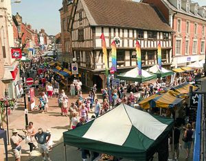 Crowds flock to the centre of Oswestry to get a taste of the annual Oswestry Food Festival