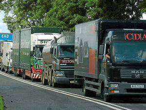 Supporting image for story: Anger as lorries told to use quiet town road