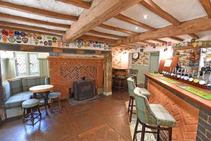Inside is warm and cosy and modern