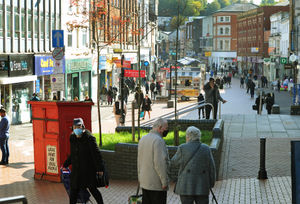 Shoppers on Park Street, Walsall