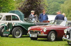 The rain didn't dampen spirits on the day