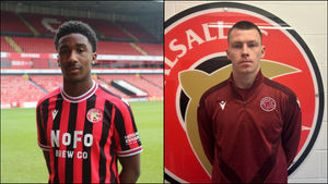 Walsall announced the loan signings of Aaron Loupalo-Bi and Kacper Łopata on Thursday. (Images by Owen Russell)